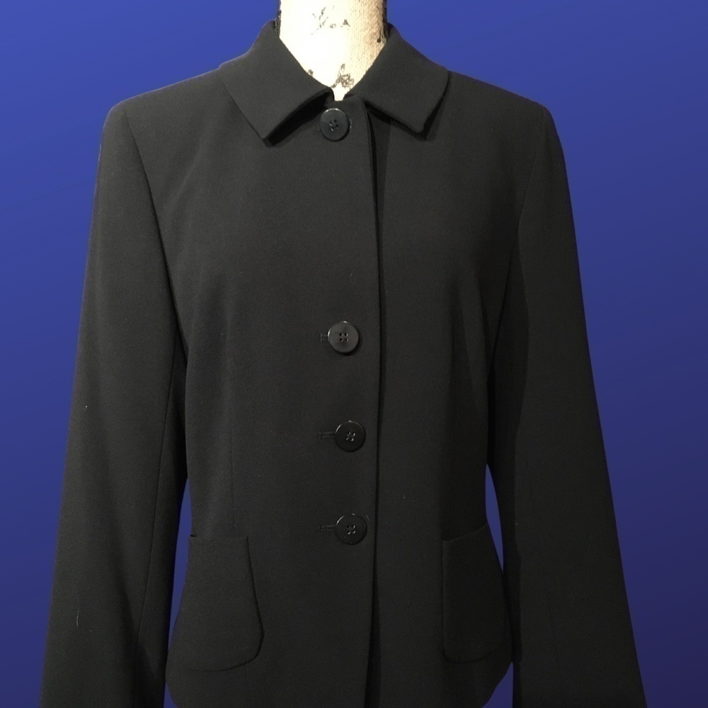 𝅺josephine CHAUS Career BLAZER/JACKET, Black, Pre-owned, Women’s Size 8